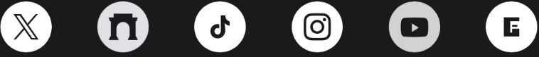 X, community, TikTok, Instagram, YouTube, and OneFootball